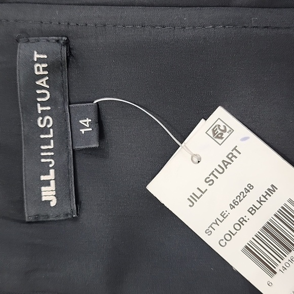 NWT Jill Stewart Women's Strapless Black & Green Mini Dress, Size 14 - Picture 13 of 13